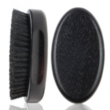 FQ marca homens de madeira de faia logotipo personalizado de madeira escova de barba preta